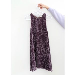 Aritzia Wilfred Silk and Velvet Flower Dress